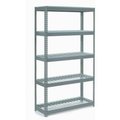 Global Equipment Extra Heavy Duty Shelving 48"W x 12"D x 96"H With 5 Shelves, Wire Deck, Gry 717480